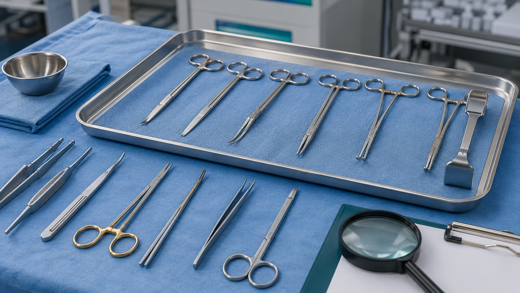 Reusable surgical instruments arranged for inspection of working ends, joints, ratchets and surface finish
